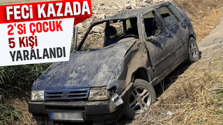 Otomobil takla attı: 5 yaralı