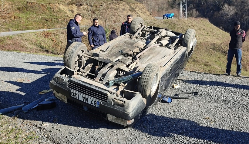 Otomobil takla attı: 90 yaşındaki sürücü hayatını kaybetti