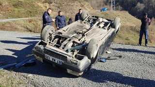 Otomobil takla attı: 90 yaşındaki sürücü hayatını kaybetti