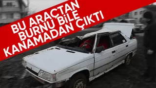 Otomobil Takla Attı, Tarlaya Uçtu