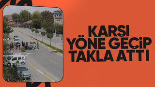 Otomobil takla attı