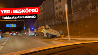 Otomobil takla attı