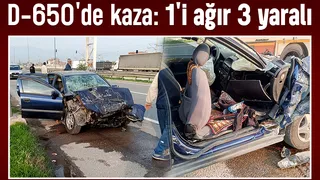 Otomobil tıra çarptı; yaralılar var