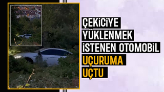 Otomobil uçuruma uçtu