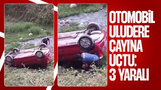 Otomobil Uludere Çayı'na uçtu