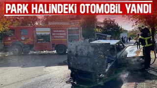 Otomobil yandı