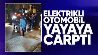 Otomobil yayaya çarptı