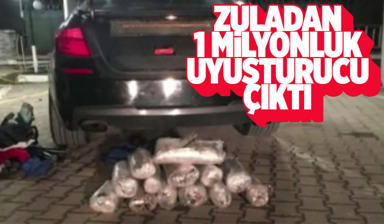 Otomobilde 1 milyonluk uyuşturucu bulundu