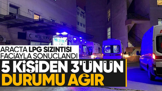 Otomobilden sızan gazdan zehirlendiler