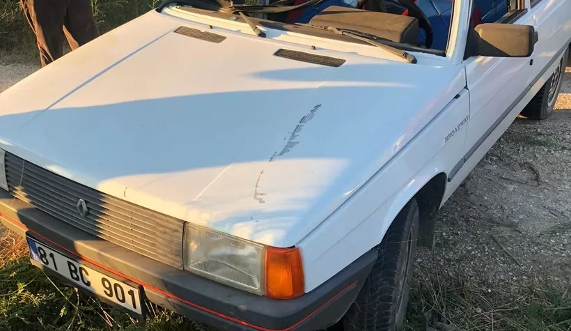 Otomobile ok gibi saplandı: 3 yaralı