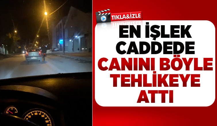 Otomobile tutunup yolculuk yaptı