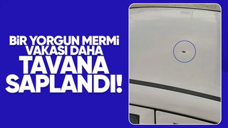 Otomobile yorgun mermi isabet etti