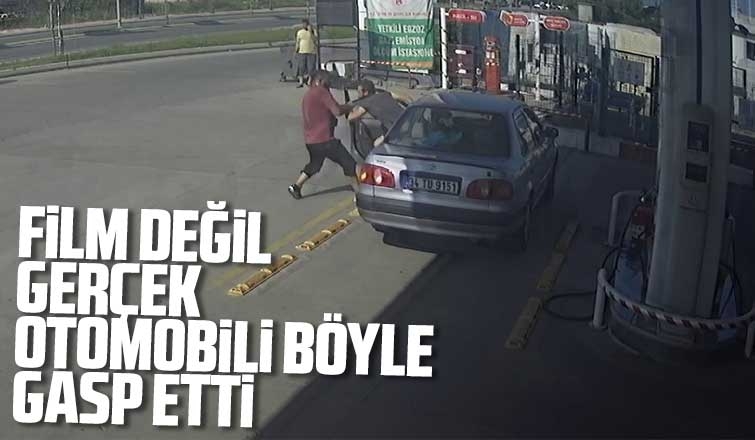 Otomobili böyle gasp etti; Suç dosyası kabarık