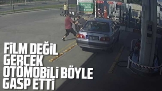 Otomobili böyle gasp etti; Suç dosyası kabarık