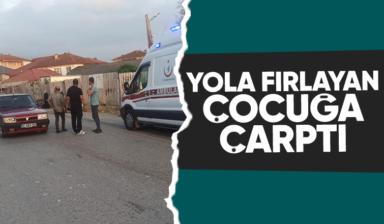 Otomobilin çarptığı çocuk yaralandı