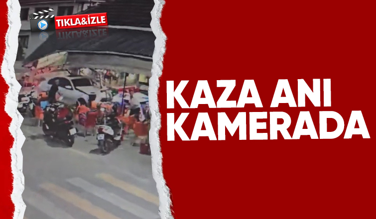 Kaza anı kamerada