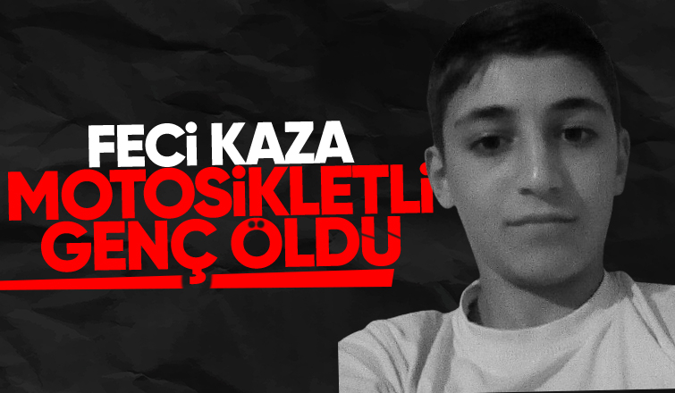 Otomobille çarpışan motosikletli genç öldü
