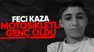 Otomobille çarpışan motosikletli genç öldü