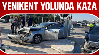 Otomobiller çarpıştı: 1 yaralı