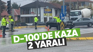 Otomobiller çarpıştı: 2 yaralı