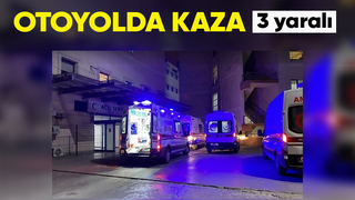 Otomobiller çarpıştı 3 yaralı