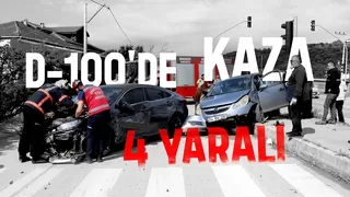 Otomobiller çarpıştı: 4 yaralı