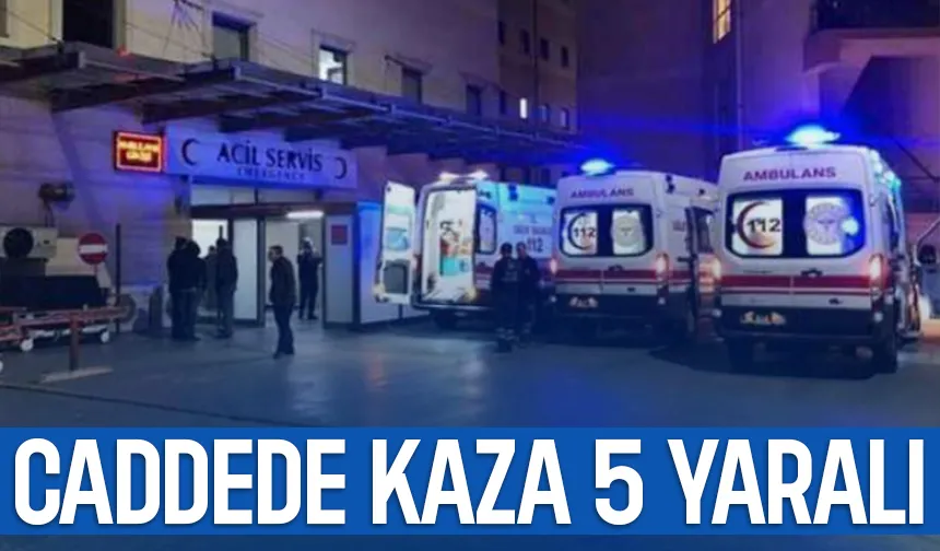 Otomobiller çarpıştı: 5 yaralı