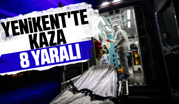 Otomobiller çarpıştı: 8 yaralı