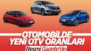 Otomobillerin yeni ÖTV oranları açıklandı