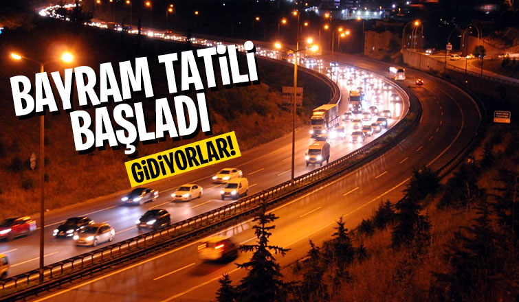 Otoyolda bayram yoğunluğu