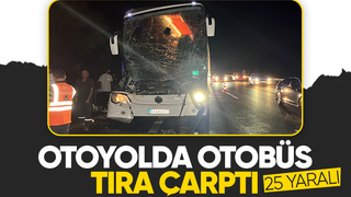 Otoyolda feci kaza: 25 yaralı