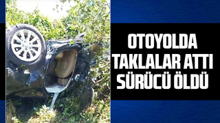 Otoyolda feci kaza: Sürücü hayatını kaybetti