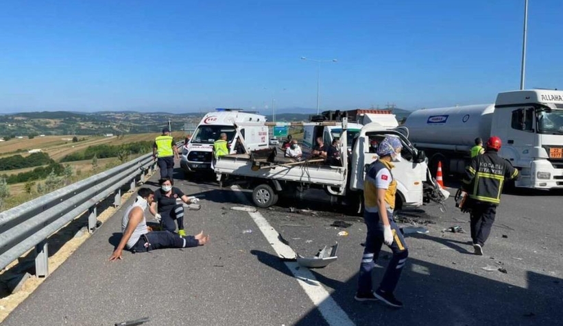 Otoyolda kaza; 1 ölü, 1 yaralı