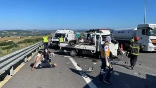 Otoyolda kaza; 1 ölü, 1 yaralı
