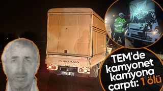 Otoyolda kaza 1 ölü