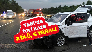Otoyolda kaza: 2 ölü, 5 yaralı