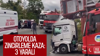 Otoyolda kaza: 3 yaralı