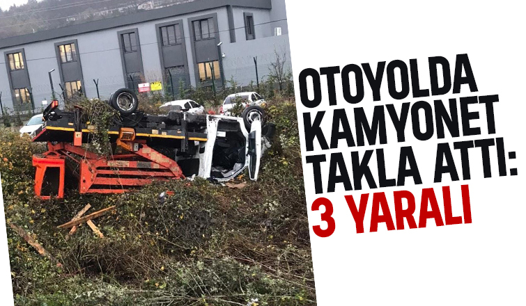 Otoyolda kaza: 3 yaralı