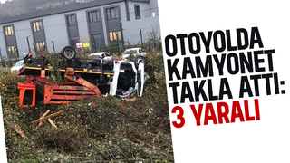 Otoyolda kaza: 3 yaralı