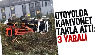 Otoyolda kaza: 3 yaralı