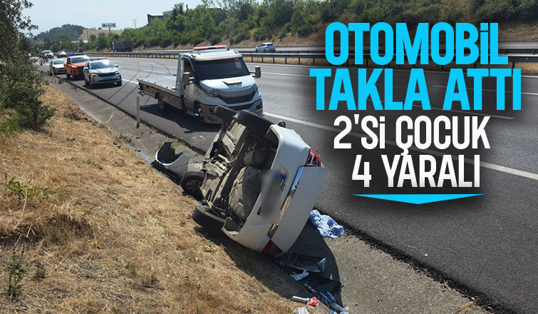 Otoyolda kaza: 4 yaralı