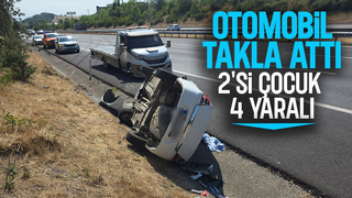 Otoyolda kaza: 4 yaralı