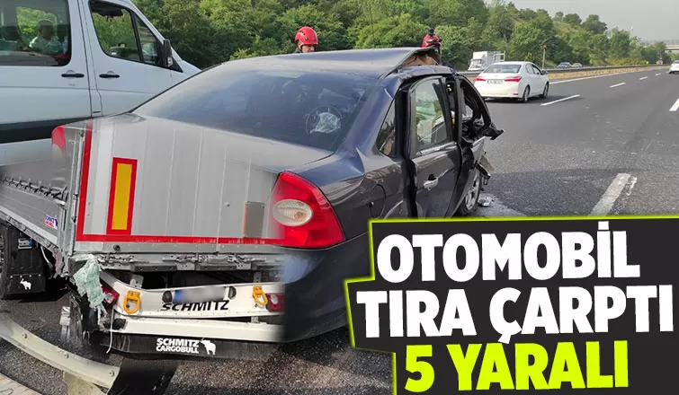 Otoyolda kaza: 5 yaralı