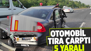 Otoyolda kaza: 5 yaralı