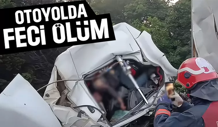 Otoyolda kaza; Sürücü öldü