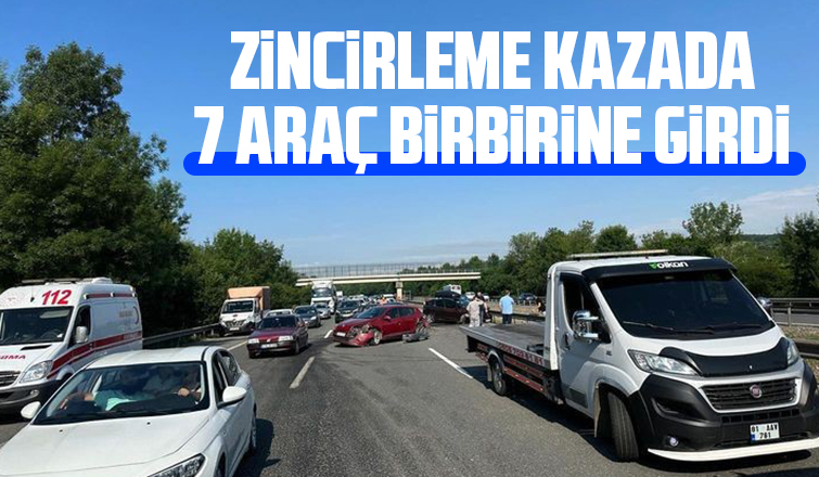 Otoyolda kaza:3 yaralı