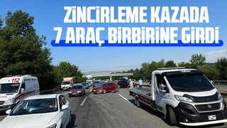 Otoyolda kaza:3 yaralı