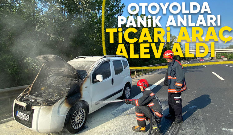 Otoyolda korkulu anlar  