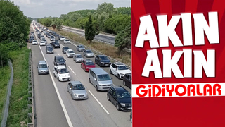 Otoyolda trafik durma noktasına geldi