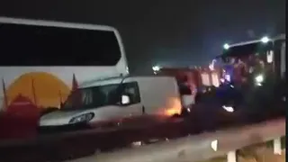 Otoyolda zincirleme kaza; Yaralılar var